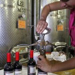 Jelena opening the Cabernet